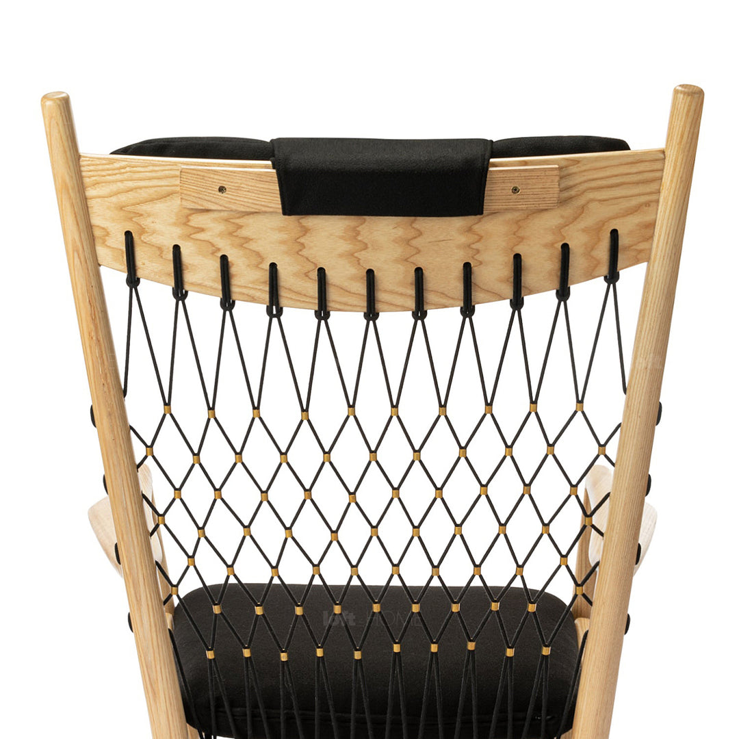 Japandi Rope Woven Rocking Chair HANS WEGNER Detail 14