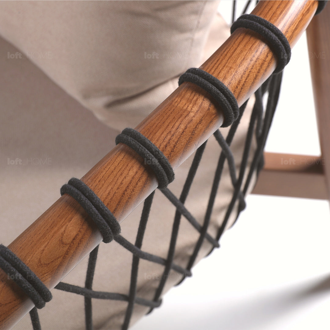 Japandi Rope Woven 1 Seater Sofa BASKET Panoramic