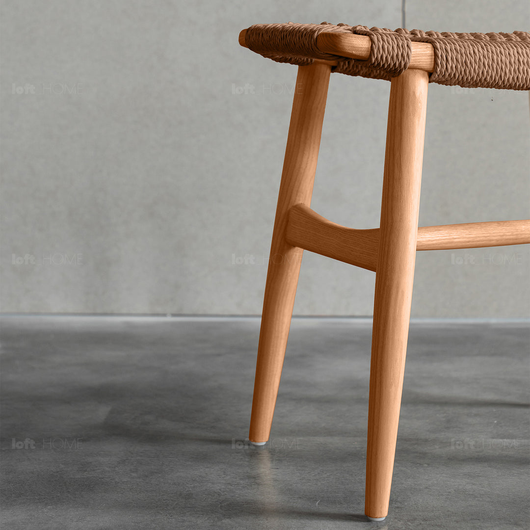 Japandi Rope Woven Dining Stool WOVEN Detail 5