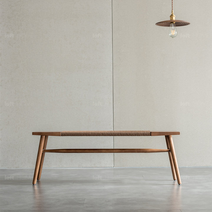 Japandi Rope Woven Dining Bench WOVEN Conceptual