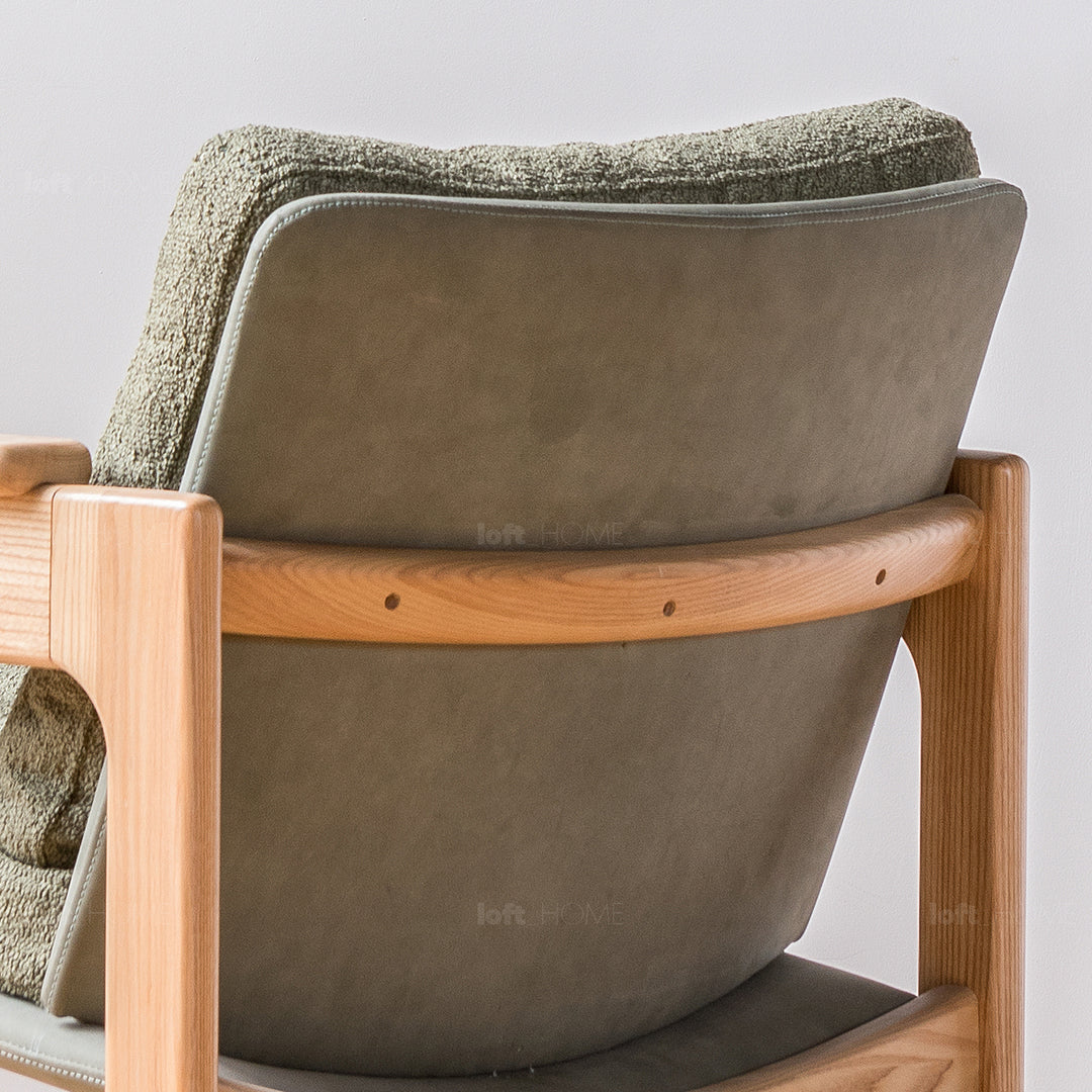 Japandi Boucle Fabric 1 Seater Sofa RENATA Still Life