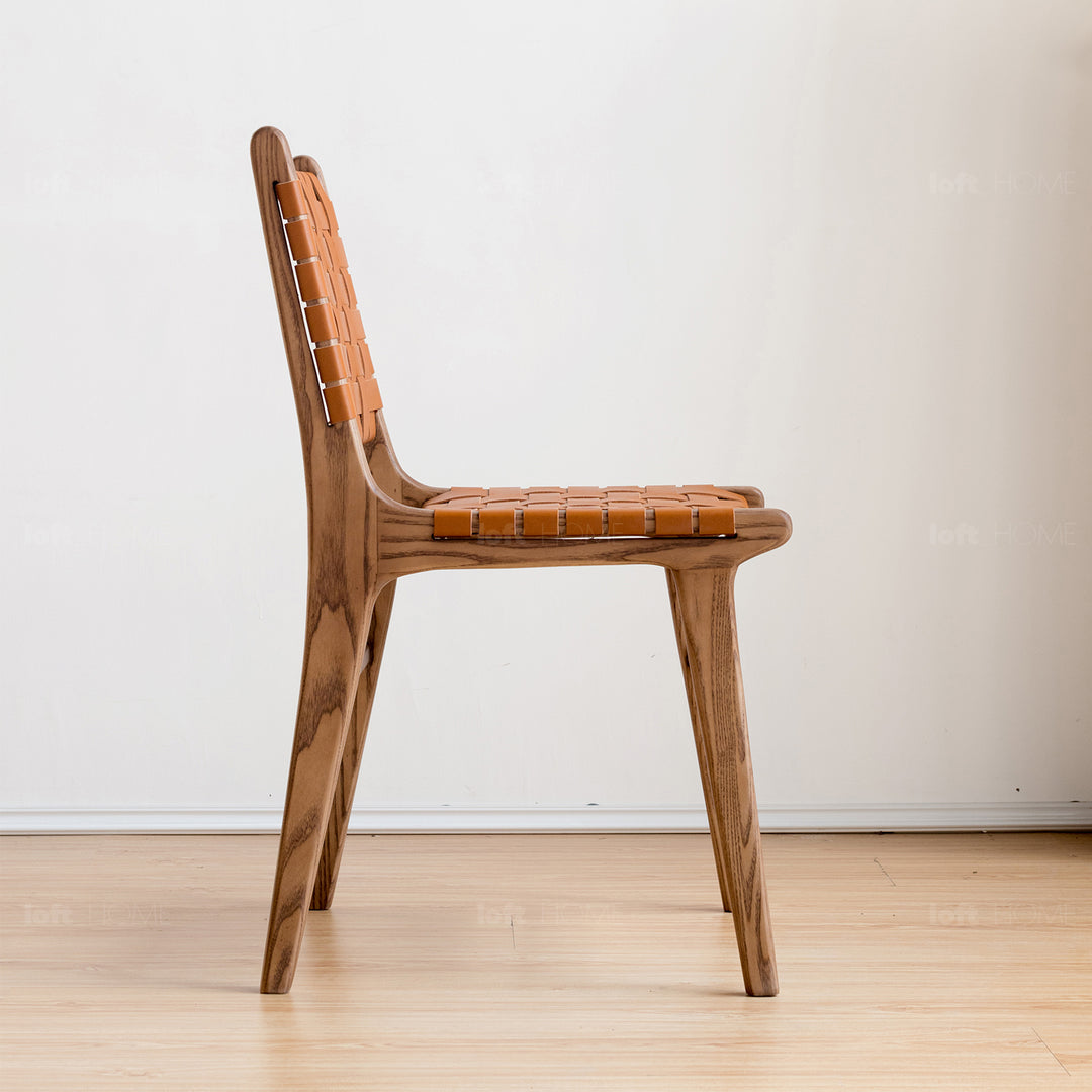 Japandi Leather Dining Chair PASADENA Life Style