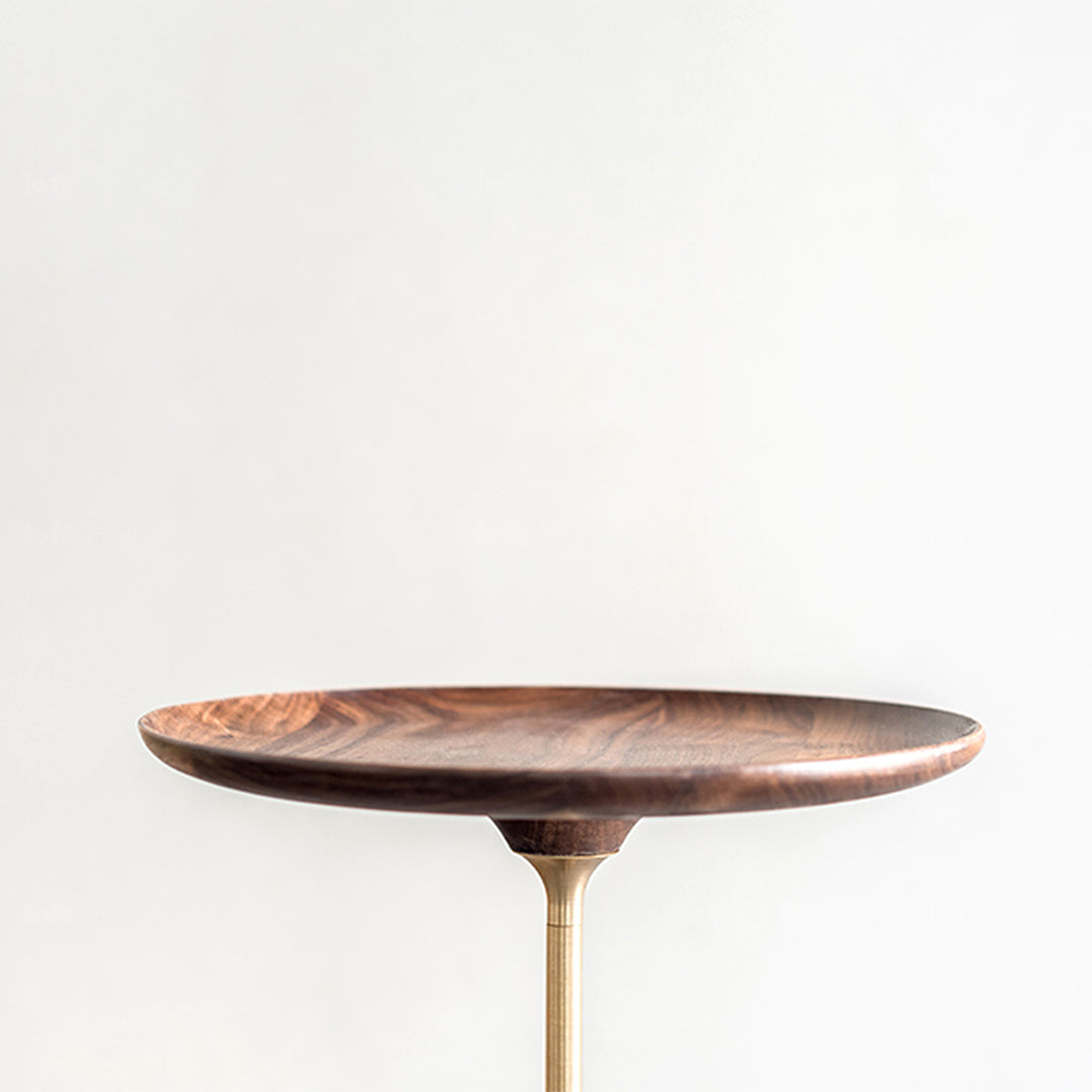 Japandi Wood Side Table COCKTAIL Still Life