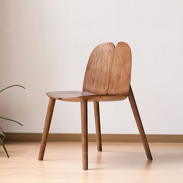 Japandi Wood Dining Chair PULP Detail