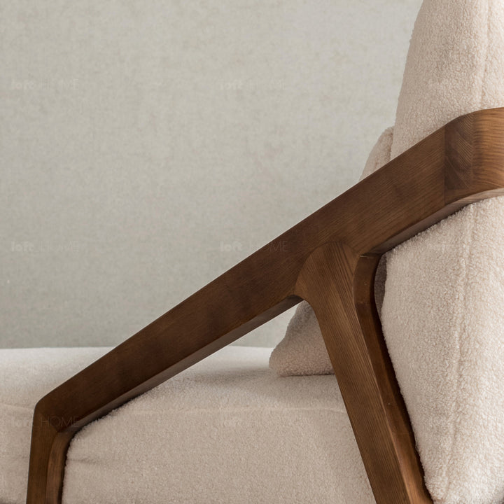 Japandi Boucle Fabric Sofa Chaise CONTEMPORATY Situational