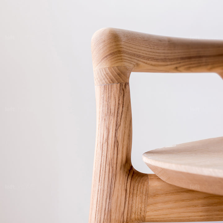 Japandi Wood Bar Chair BREEZE Still Life