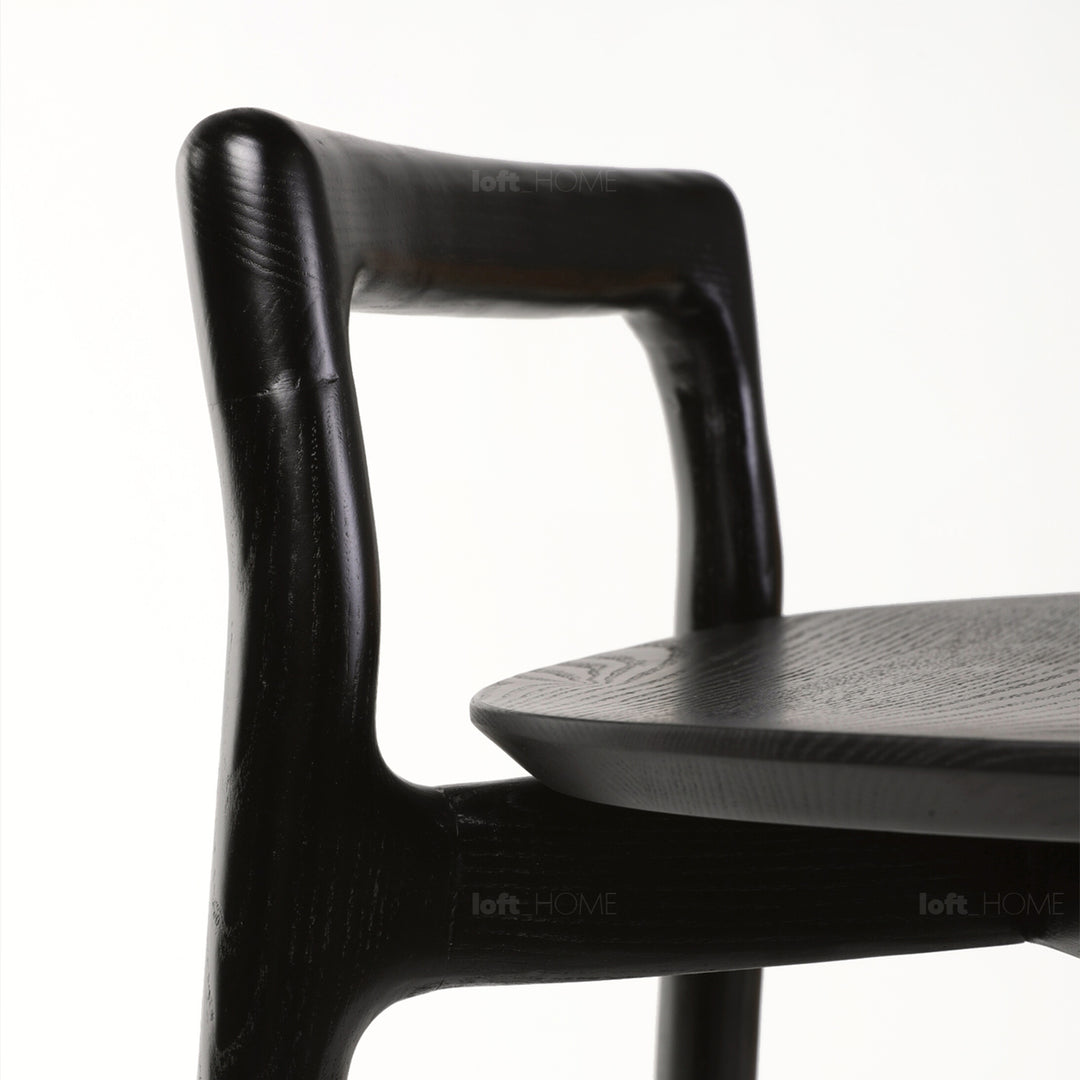 Japandi Wood Bar Chair BREEZE Detail 12