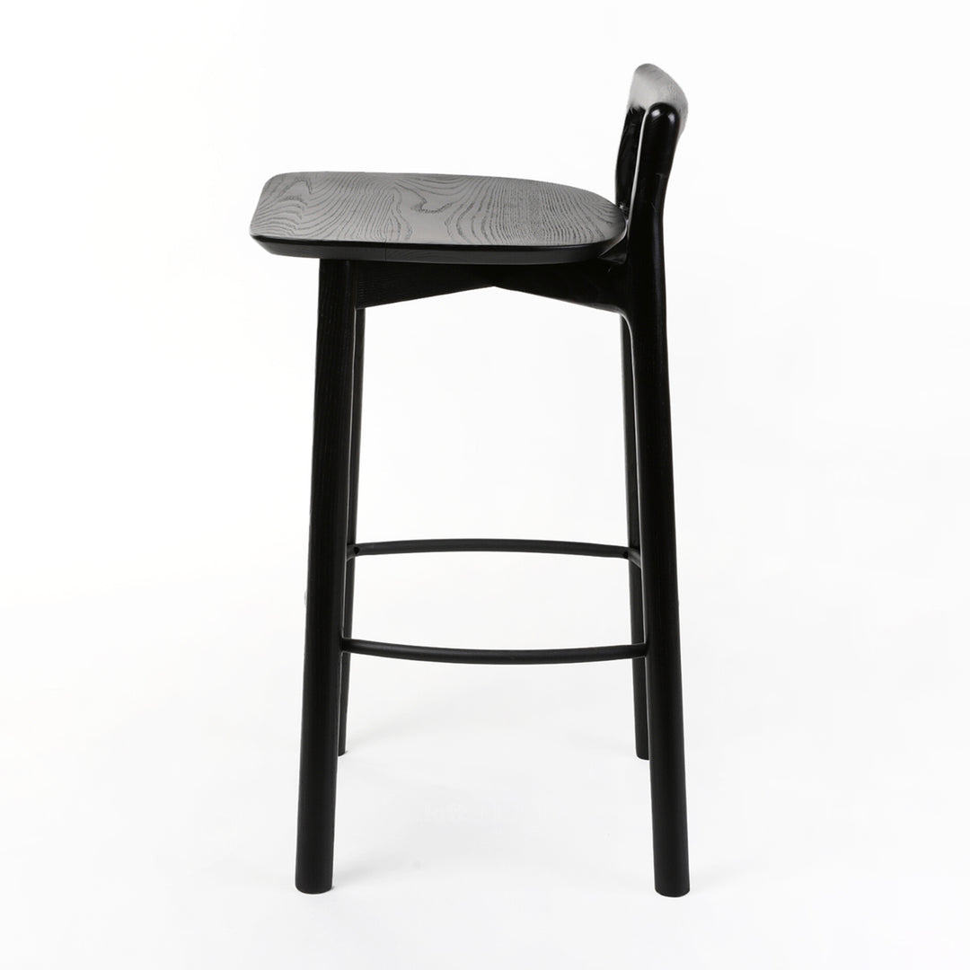 Japandi Wood Bar Chair BREEZE Detail 6