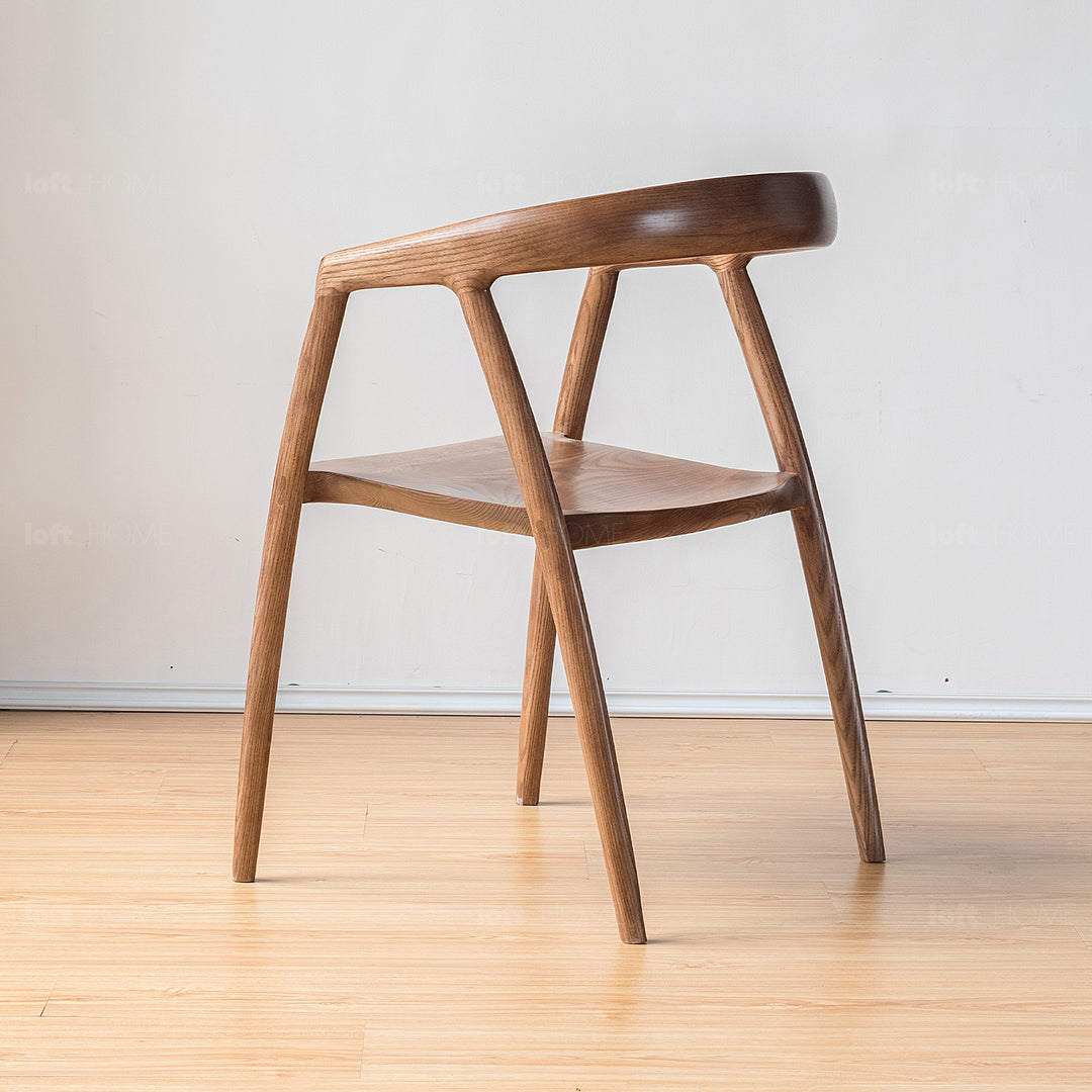 Japandi Wood Dining Chair BATOO In-context