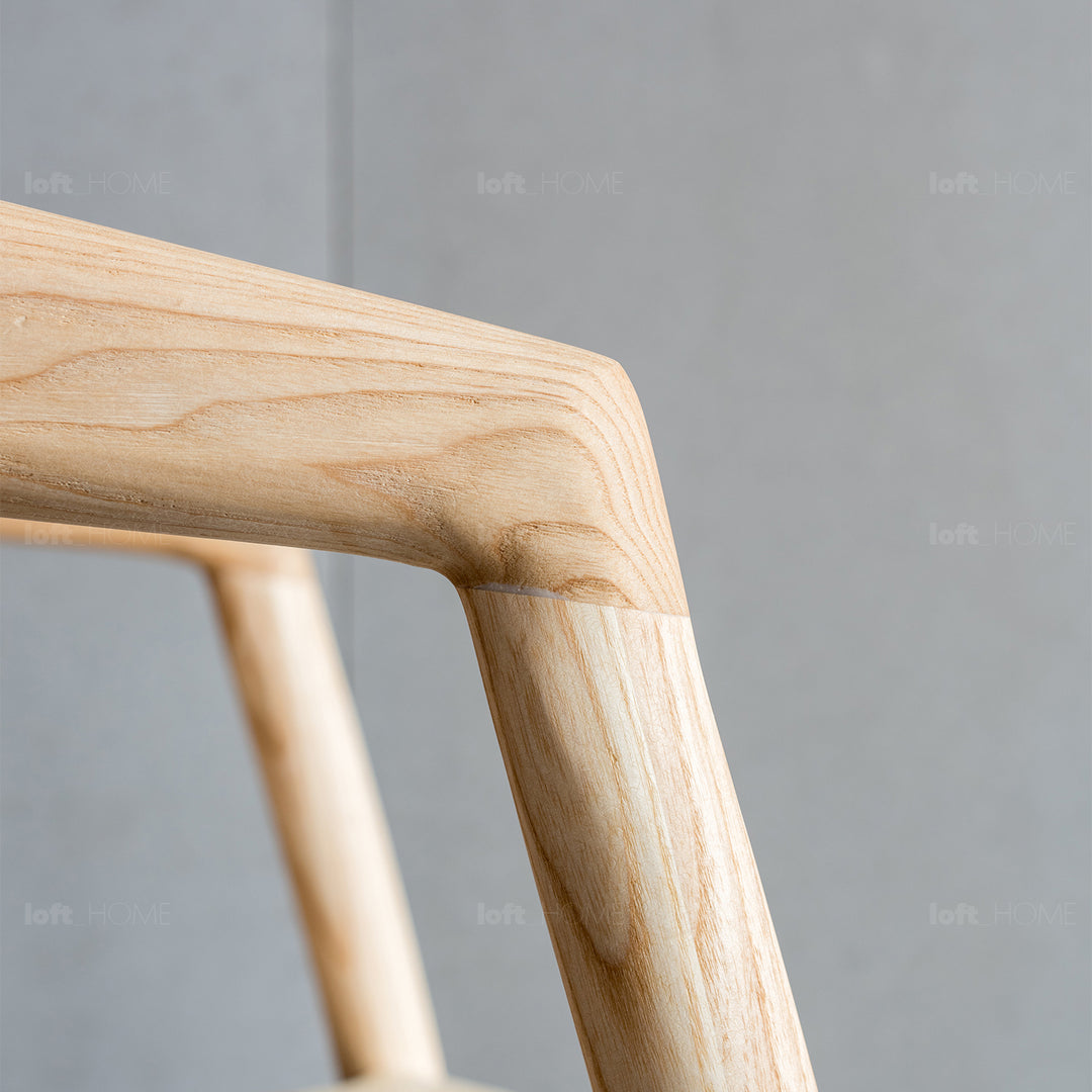 Japandi Wood Dining Chair BATOO Detail 8