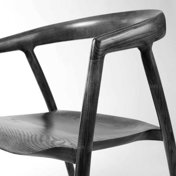 Japandi Wood Dining Chair BATOO Detail 16