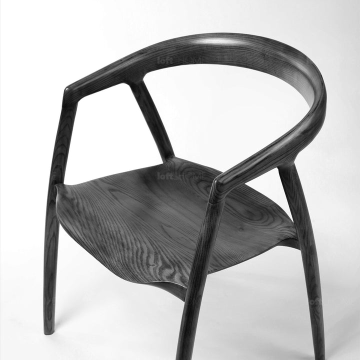 Japandi Wood Dining Chair BATOO Detail 17