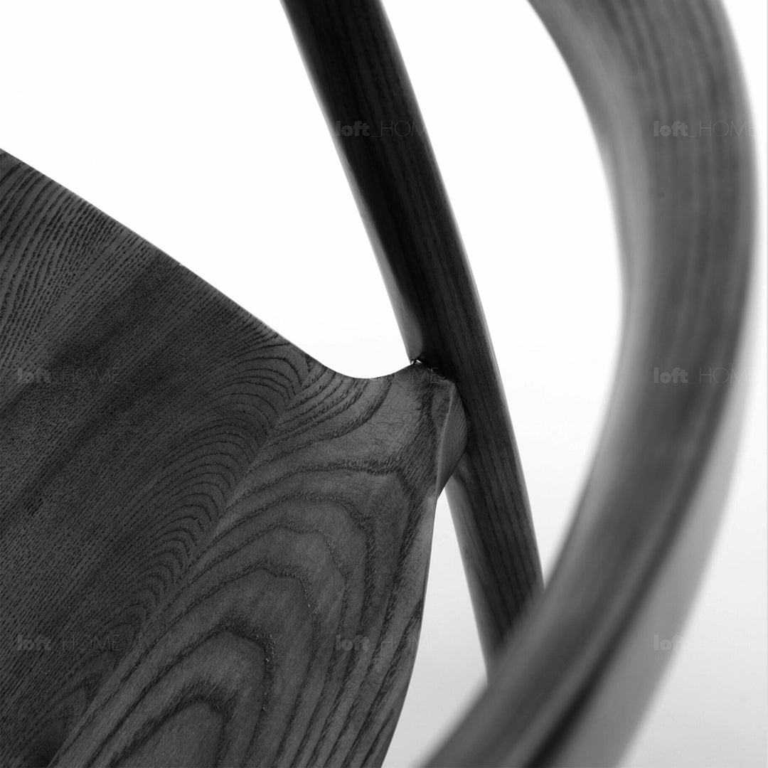 Japandi Wood Dining Chair BATOO Detail 18