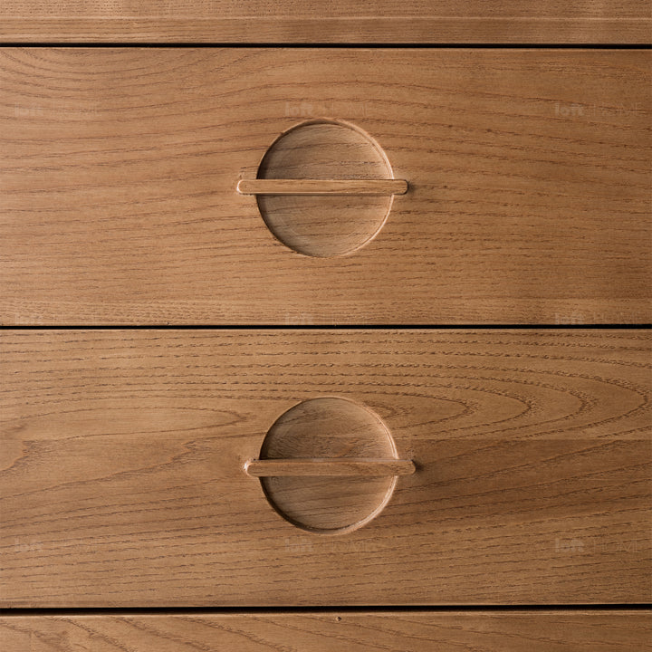 Japandi Wood Storage Cabinet PEAK Detail