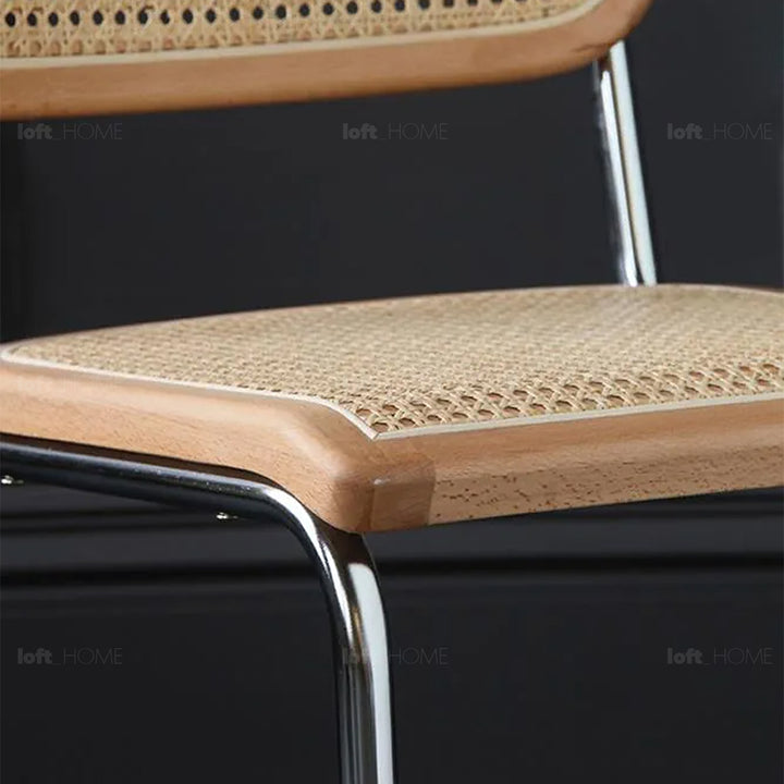 Japandi Rattan Dining Chair CESCA Detail 6