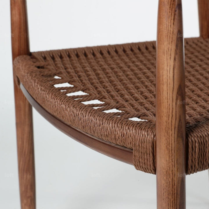 Japandi Rope Woven Dining Chair AIKIN Situational