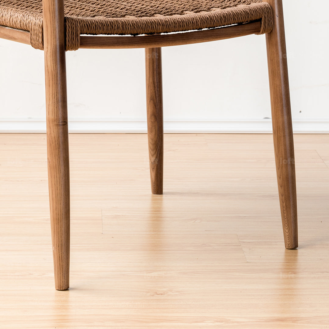 Japandi Rope Woven Dining Chair AIKIN Detail 2