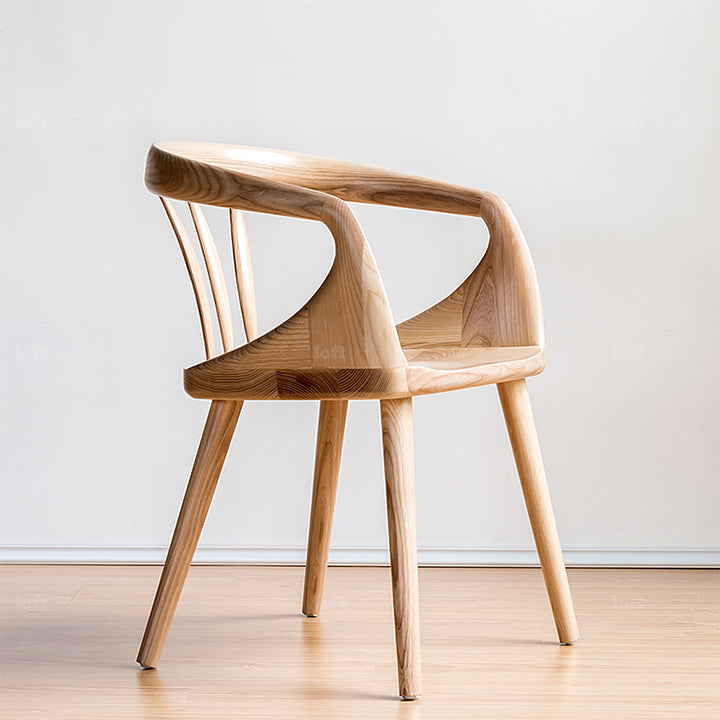 Japandi Wood Dining Chair VERO Detail 2