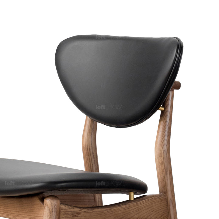 Japandi Leather Dining Chair FINN Detail 3