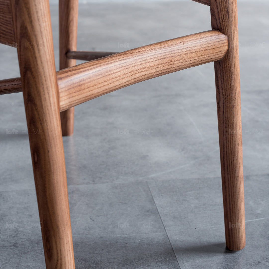 Japandi Leather Dining Chair FINN Detail 6
