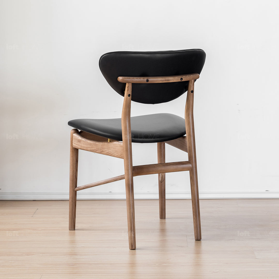 Japandi Leather Dining Chair FINN Situational