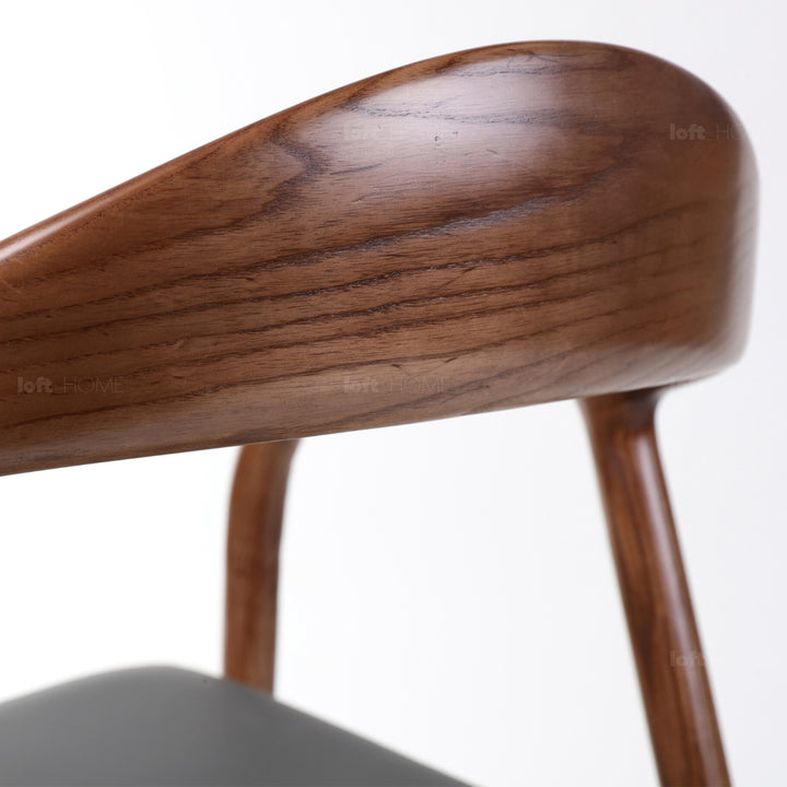 Japandi Wood Dining Chair NEUM Layered