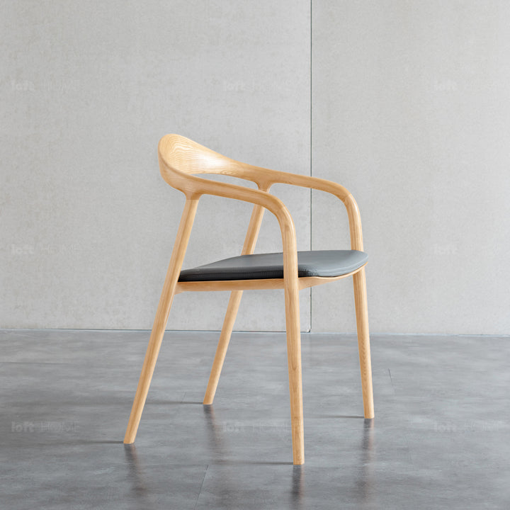Japandi Wood Dining Chair NEUM Detail 4