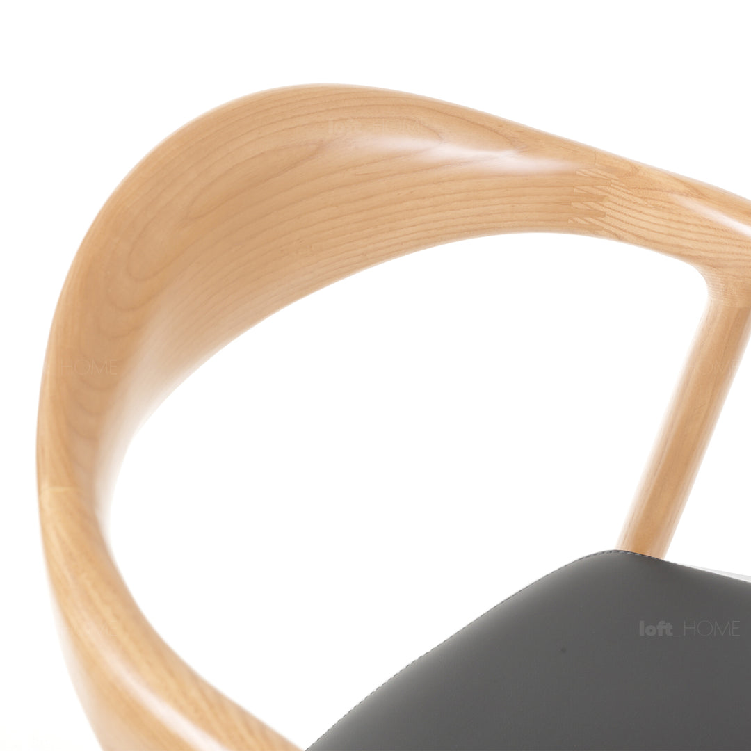 Japandi Wood Dining Chair NEUM Detail 6