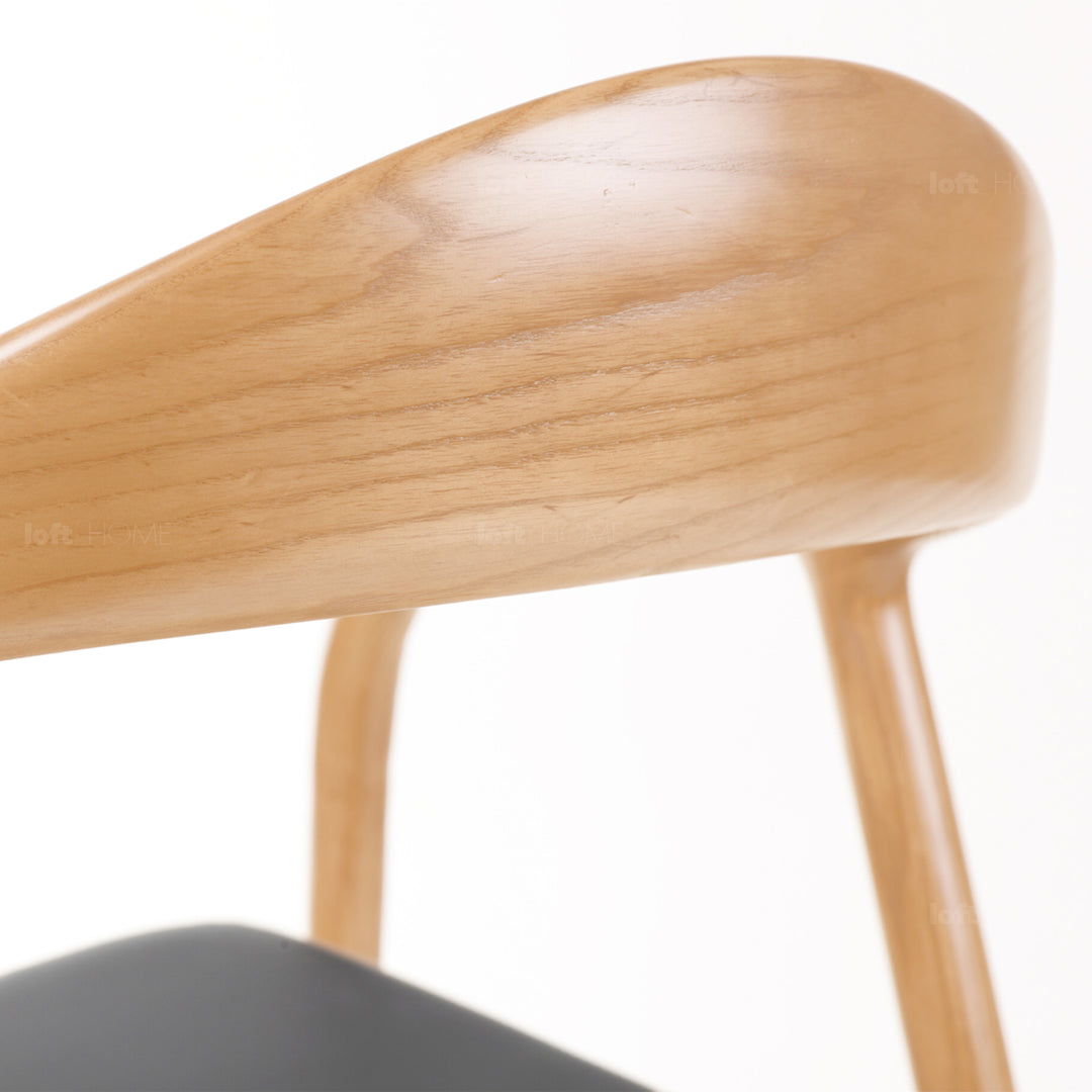 Japandi Wood Dining Chair NEUM Detail 7