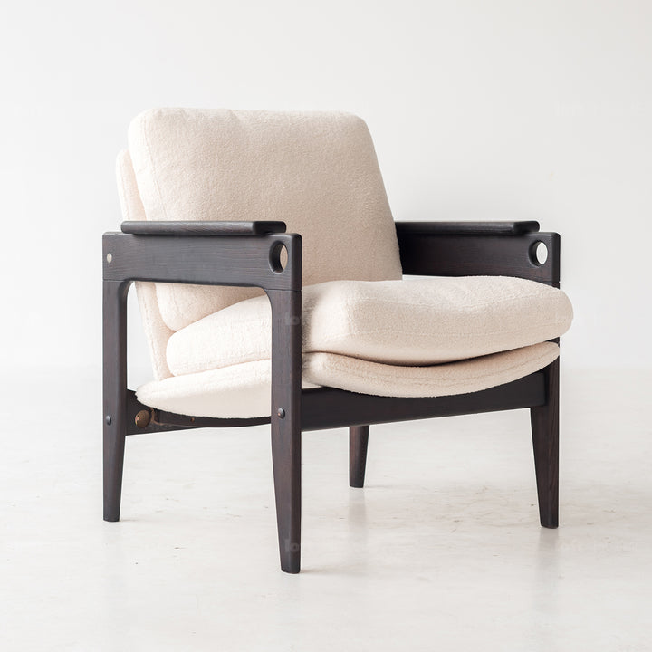 Japandi Boucle Fabric 1 Seater Sofa MVIEW Life Style