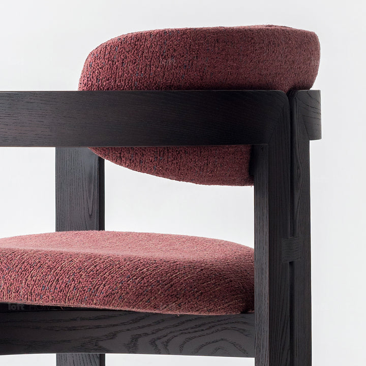 Japandi Boucle Fabric Dining Chair SEMI CIRCLE Environmental