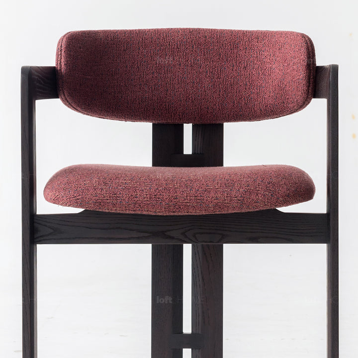 Japandi Boucle Fabric Dining Chair SEMI CIRCLE Situational