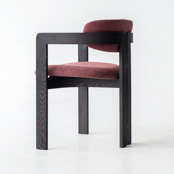 Japandi Boucle Fabric Dining Chair SEMI CIRCLE Life Style