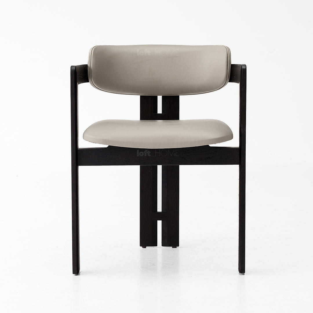 Japandi Boucle Fabric Dining Chair SEMI CIRCLE Detail 5
