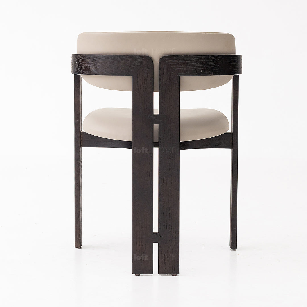 Japandi Boucle Fabric Dining Chair SEMI CIRCLE Detail 6