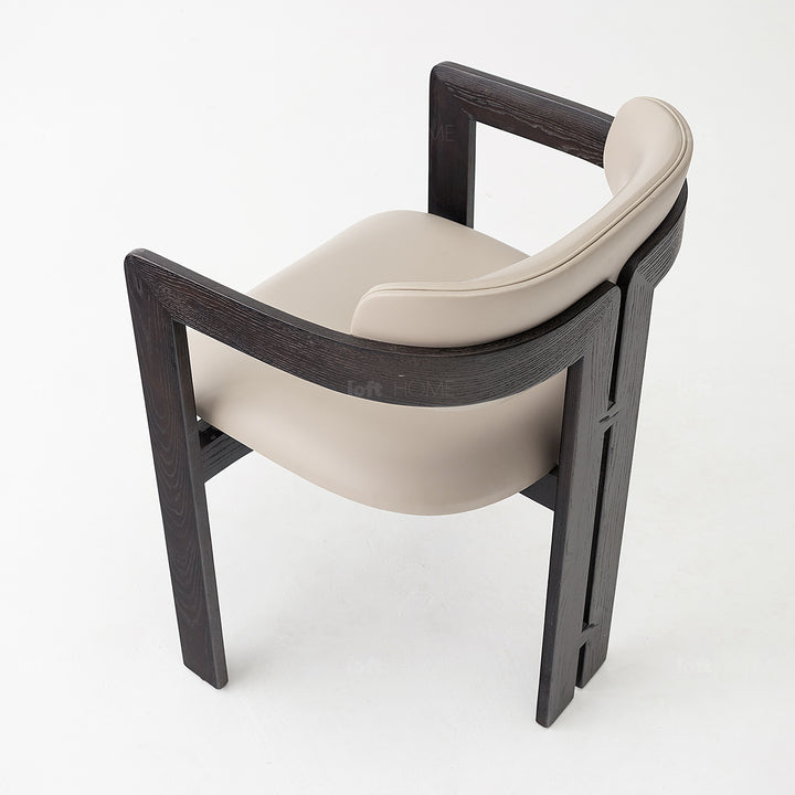 Japandi Boucle Fabric Dining Chair SEMI CIRCLE Detail 7