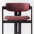52-SEMI-Burgundy Dining Chairs ROMA