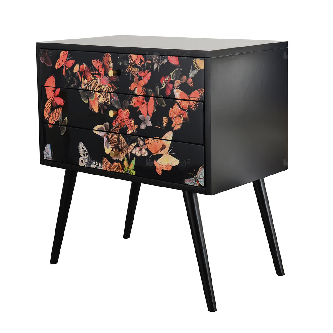 Eclectic Wood Drawer Cabinet FLUTTER Color Variant
