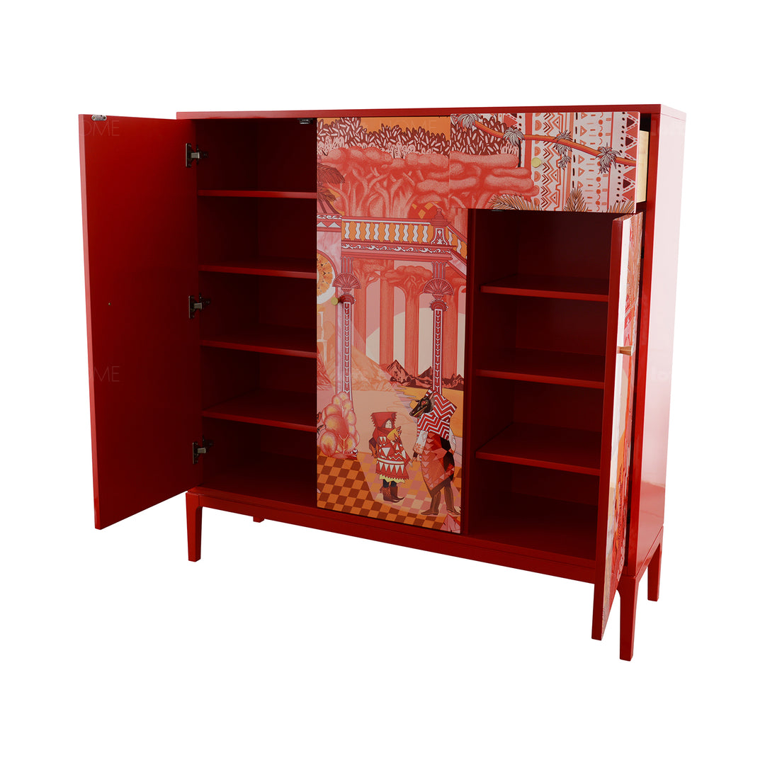Eclectic Wood Storage Cabinet REDHOOD Still Life