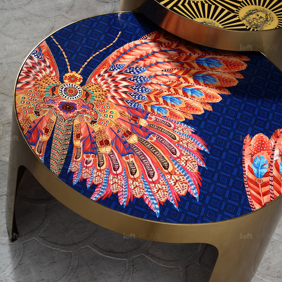 Eclectic Steel Coffee Table BUTTERFLY Color Variant