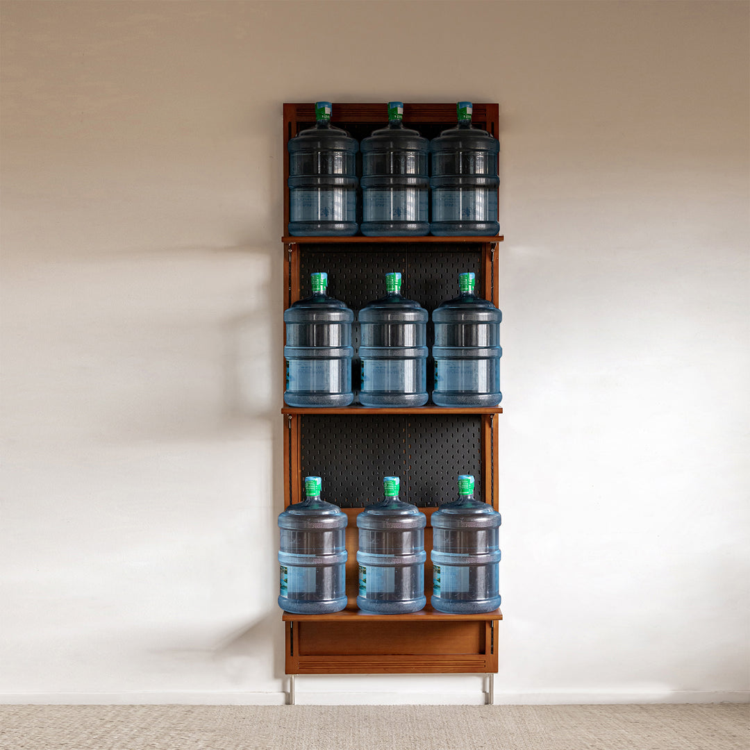 Vintage Boxwood Modular Hanging Wall Shelf System MUSE SINGLE