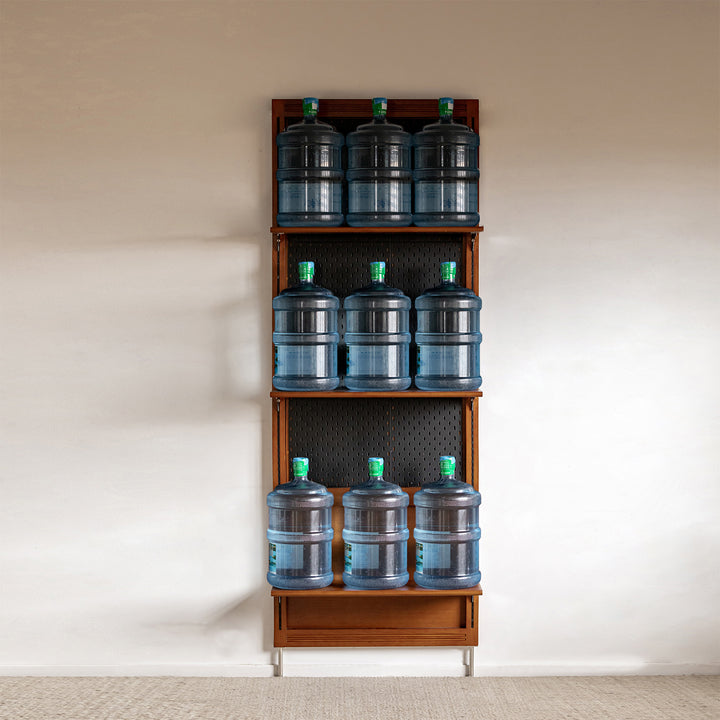 Vintage Boxwood Modular Hanging Wall Shelf System MUSE SINGLE