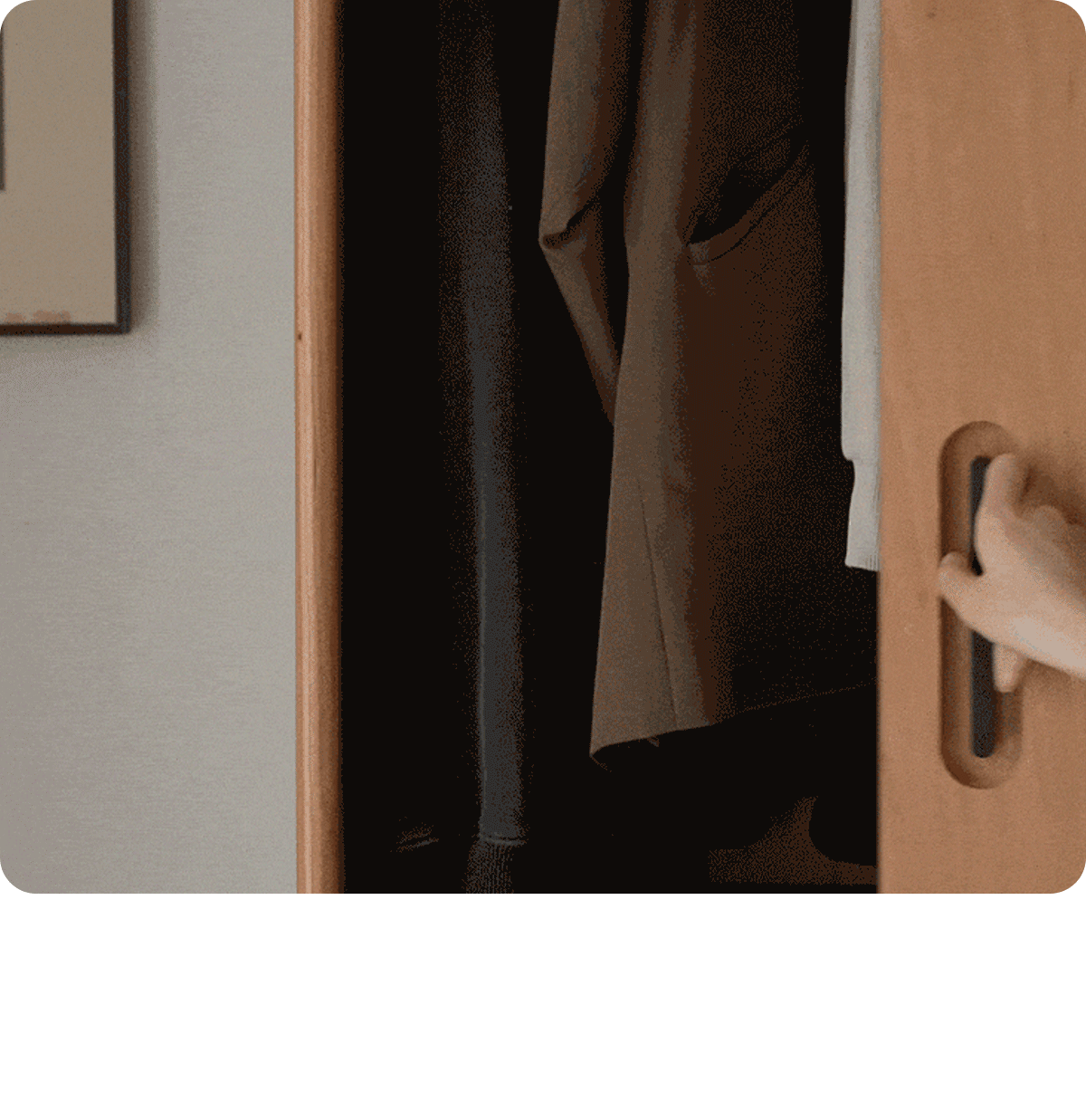 Scandinavian Cherry Wood Sliding Door Wardrobe NAVA Good to Know - 5