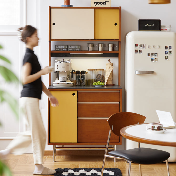 Vintage boxwood storage side cabinet easebar with context.