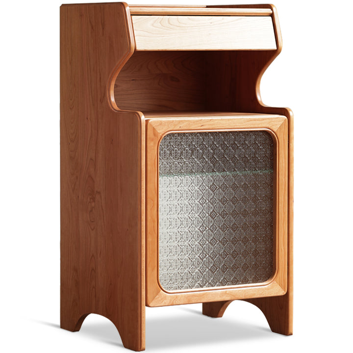 Scandinavian Cherry Wood Vacuum Robot Cabinet CADO