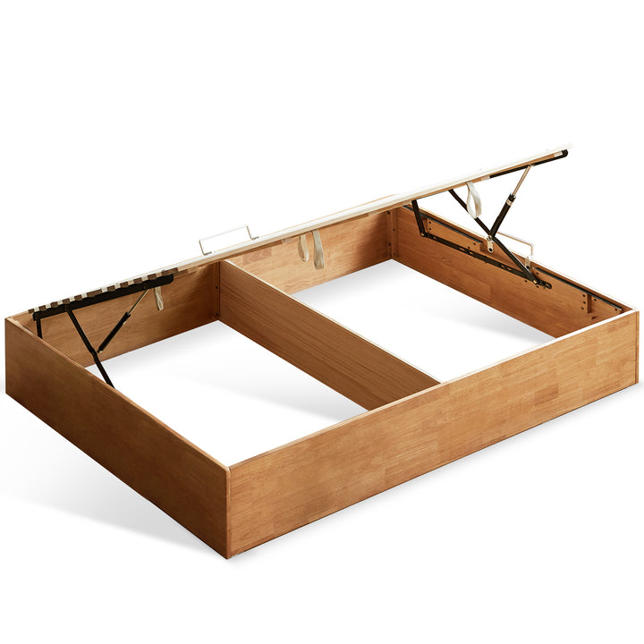 Scandinavian rubber wood kids storage bed mireo conceptual design.