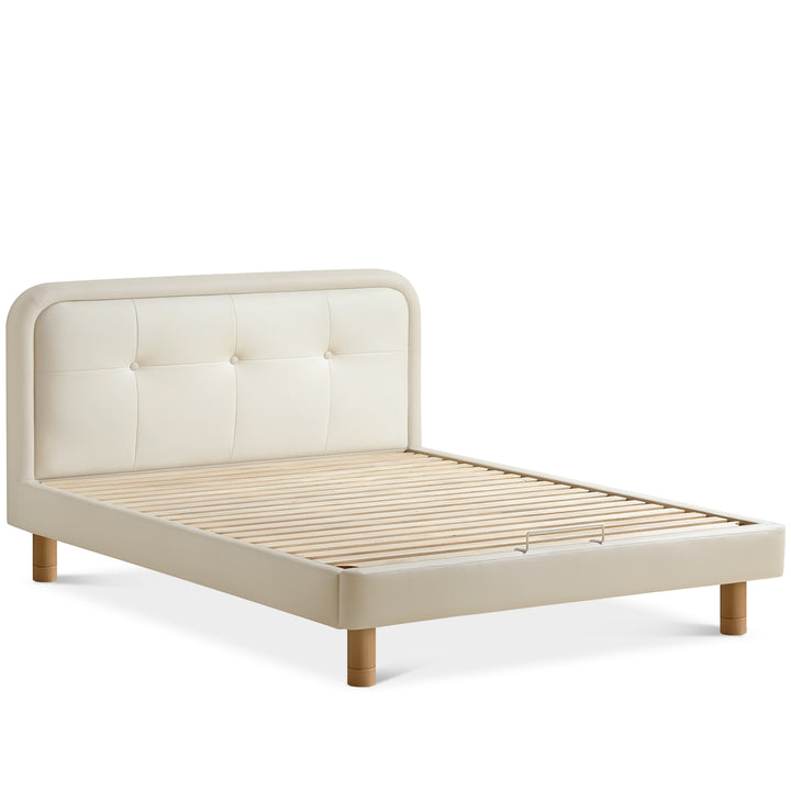 Modern microfiber leather kids bed cradle detail 6.