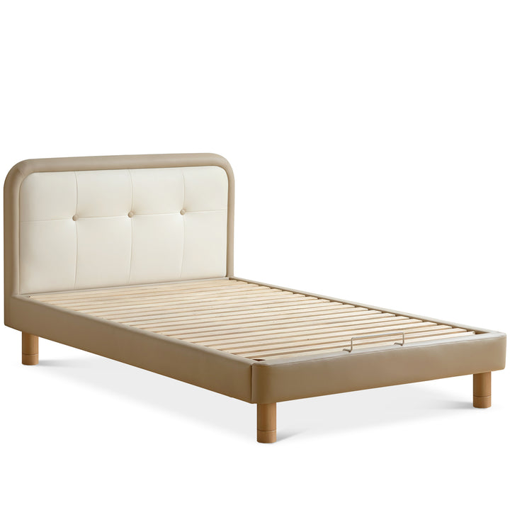 Modern microfiber leather kids bed cradle conceptual design.