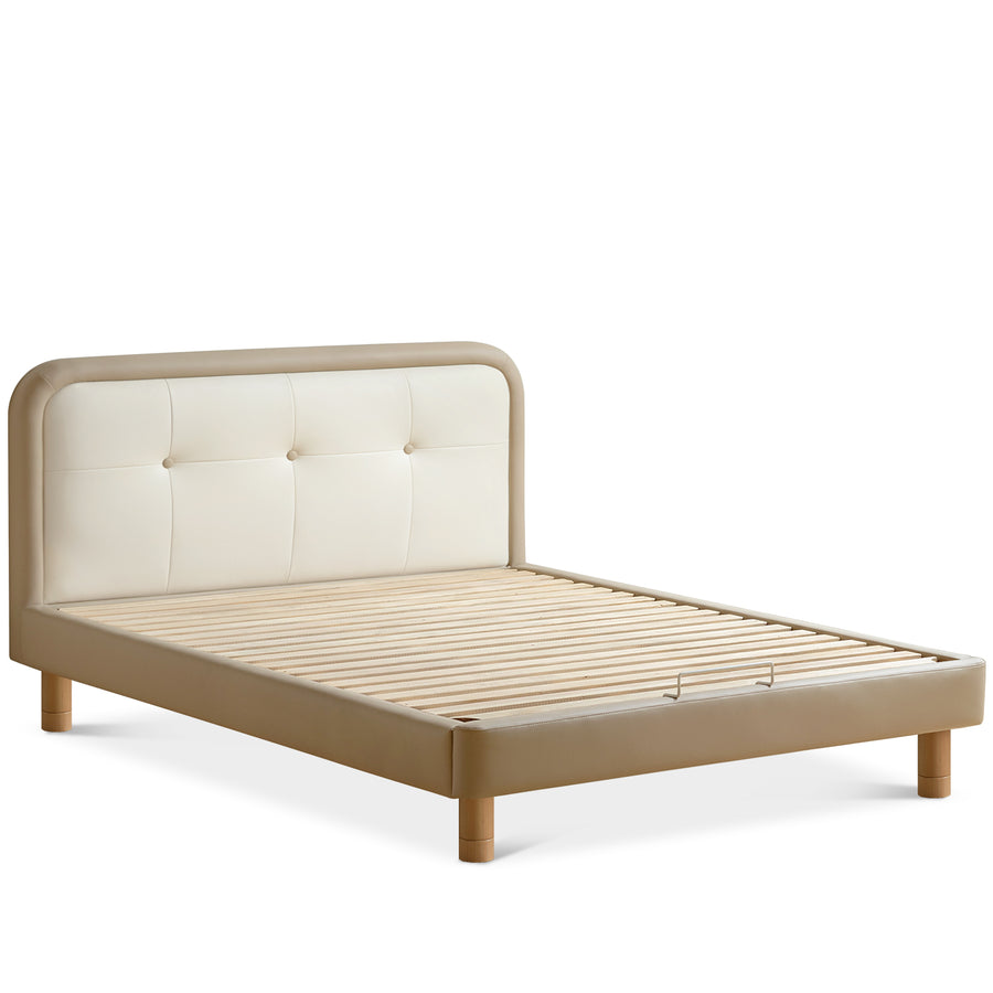 Modern microfiber leather kids bed cradle detail 1.