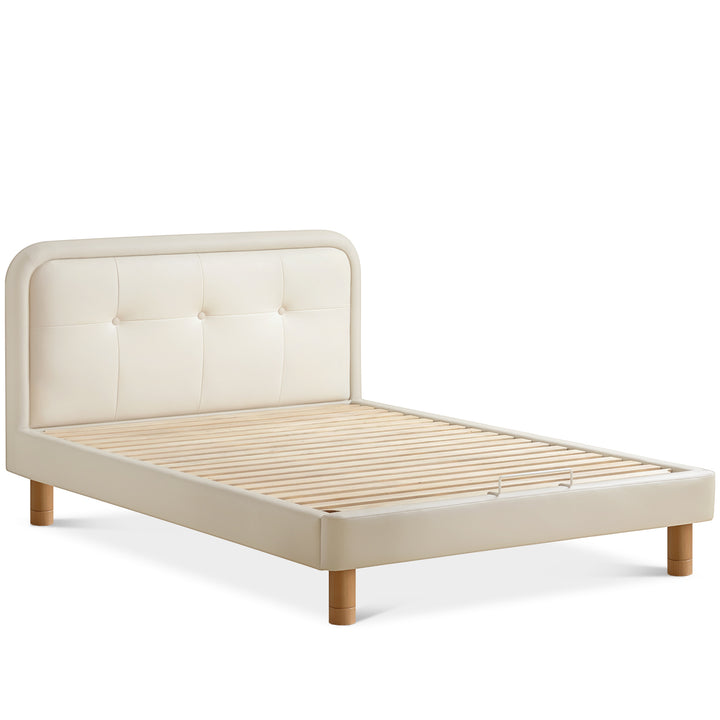 Modern microfiber leather kids bed cradle detail 4.